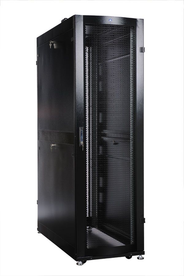 Шкаф ЦМО серверный ПРОФ напольный 48U (600x1200) (ШТК-СП-48.6.12-44АА-9005)